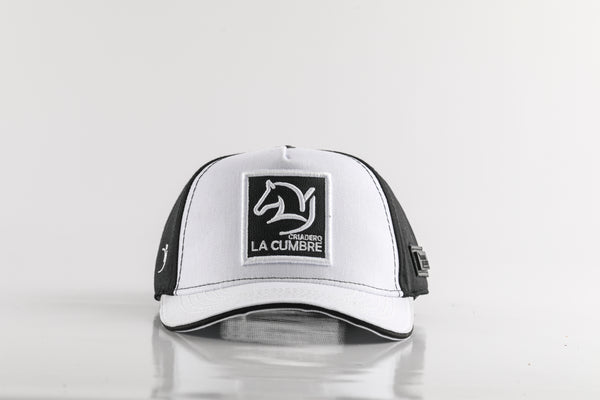 GORRA BLANCA/ NEGRO